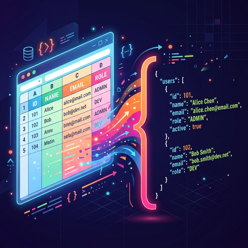 Fast & Free CSV to JSON Converter Tool
