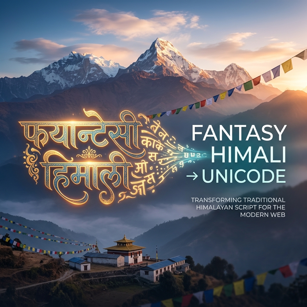 Fontasy Himali to Unicode: Easy Method