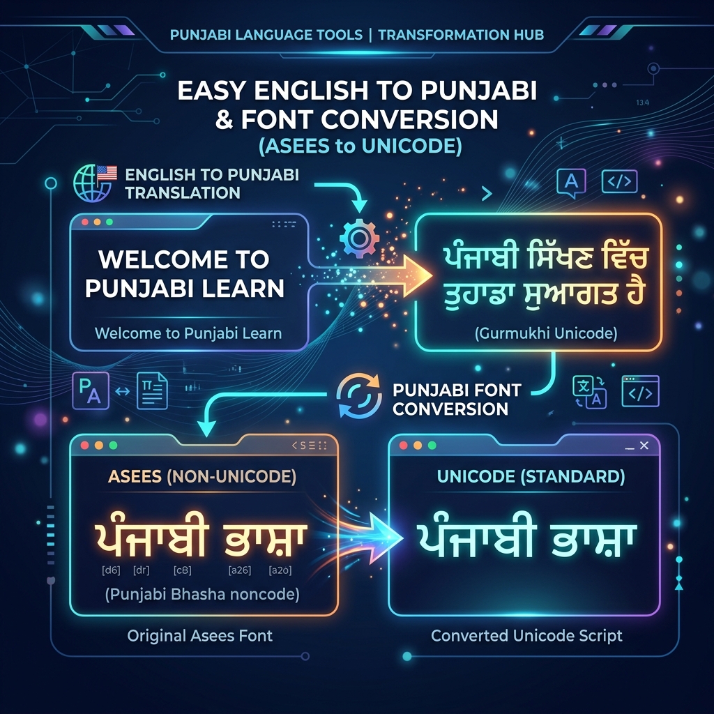 Asees Punjabi to Unicode Converter