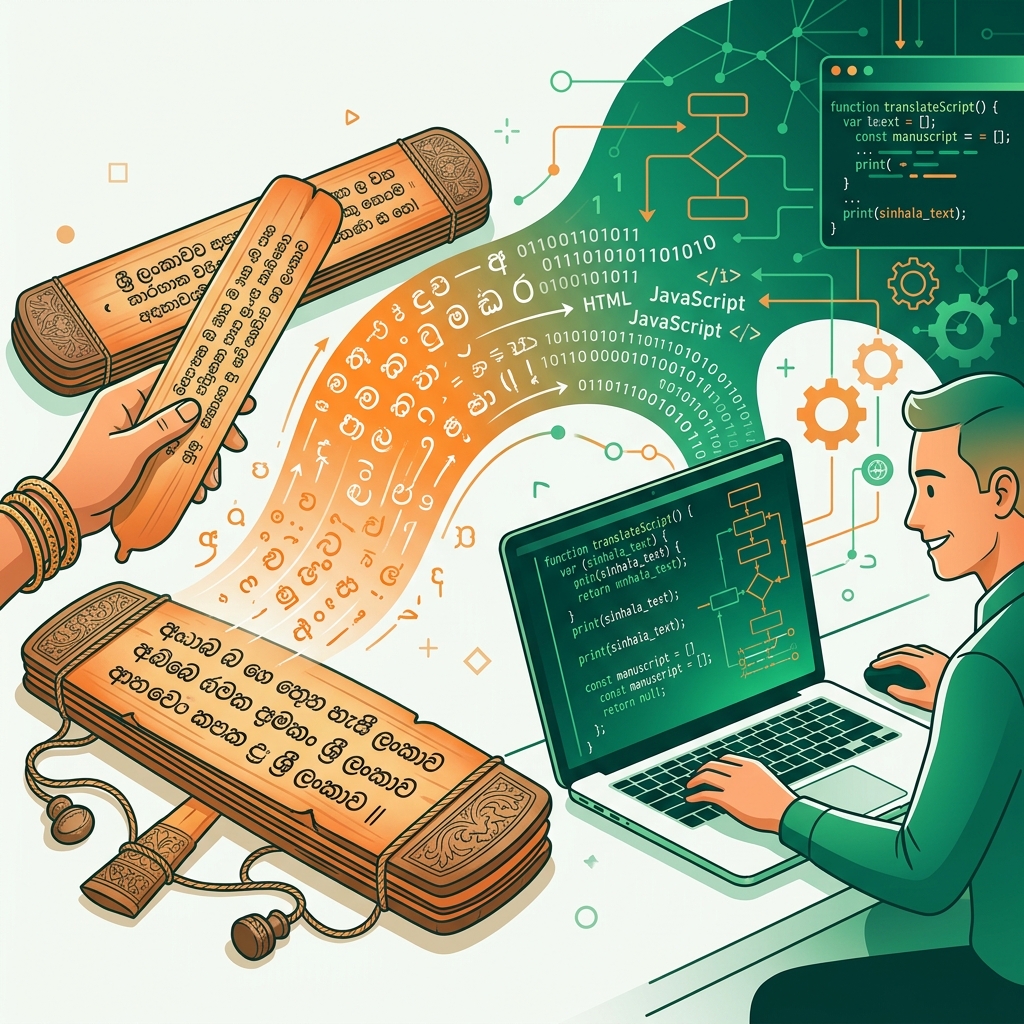 Sinhala DL to Unicode Digital Transformation Workflow